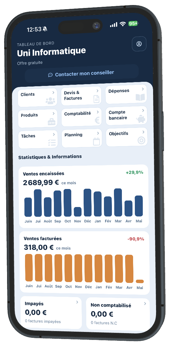 Aperçu de l'application Kolirys